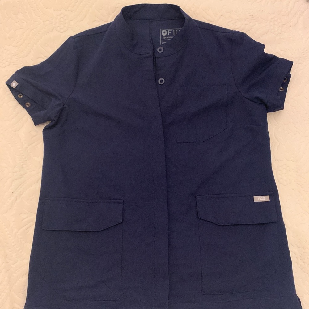 Navy Figs Top XS